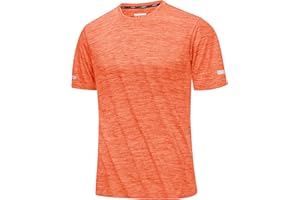 MAGCOMSEN Tee Shirt Homme Chemise D'entraînement Respirante à Séchage Rapide Chemise Course à Manches Courtes T-Shirt de Fitness