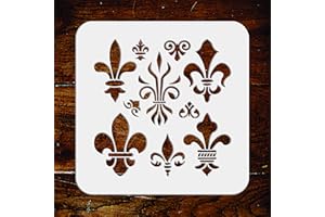 STENCIL COMPANY Stencil a forma di giglio – 11,5 x 11,5 cm