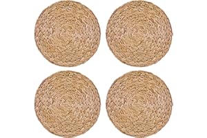 CREATIVE TOPS PREMIUM Hiacynt wodny 4-częściowy zestaw okrągłych tkanych podkładek od Creative Tops, 30 cm (11 3 cali)