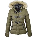 brave soul wizard short padded coat with faux fur hood