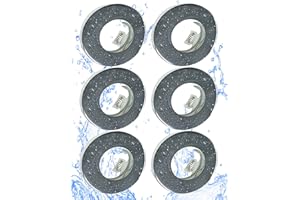 ‎TRANGO Trango 6er Set 6729IP65-068-AK Einbaustrahler IP65 aus Edelstahl Chrom Badleuchte, Einbauleuchte, Einbauspots, Deckenleuchte inkl. 6x GU10 Fassung für Bad, Sauna, Außen, Feuchtraum ohne Leuchtmittel