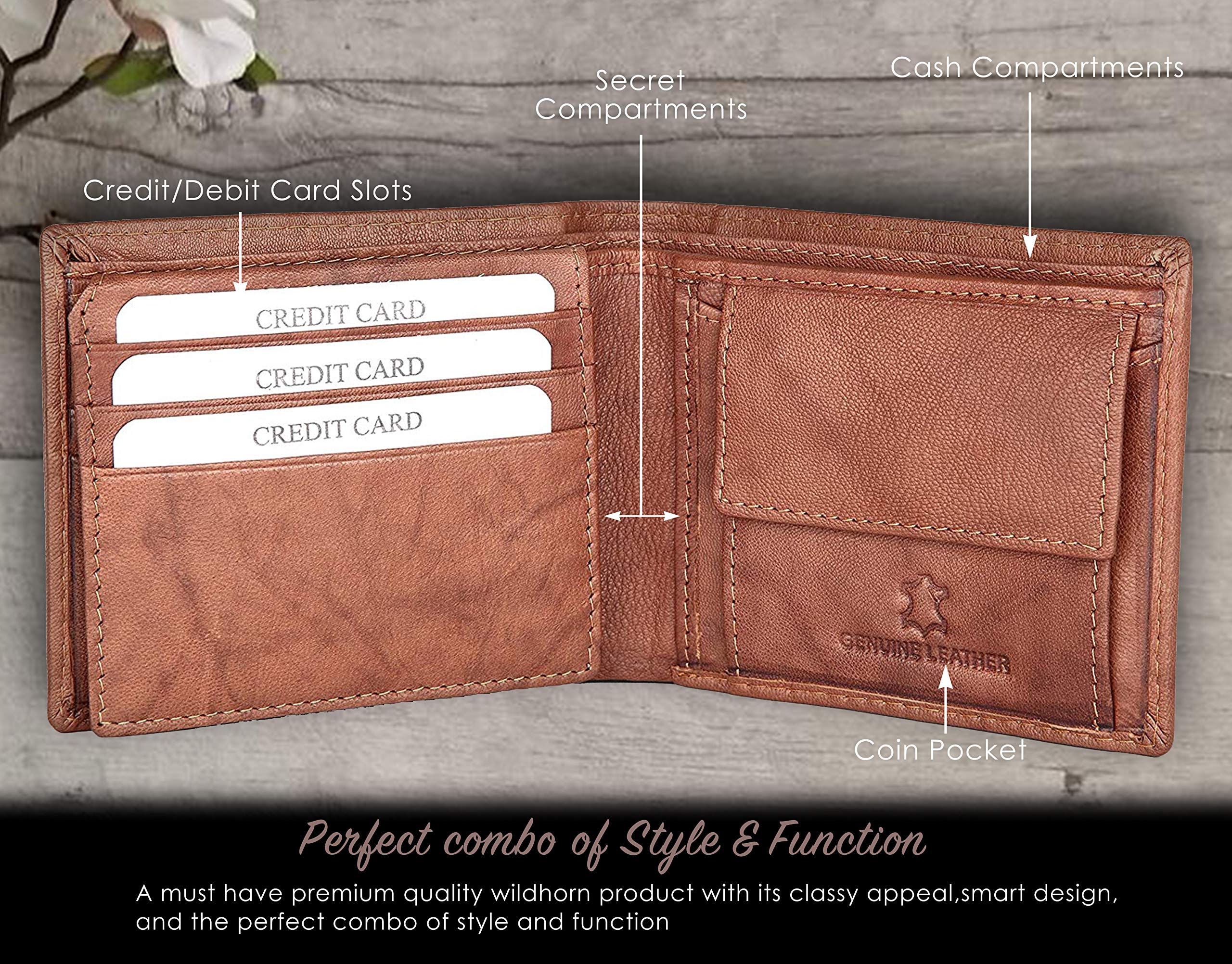 WildHorn Leather Wallet for Men - Image 3