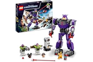 LEGO 76831 Lightyear Disney E Pixar Battaglia Di Zurg, Giochi Per Bambini Dai 7 Anni, Minifigure Di Buzz E Izzy, Robot Giocattolo Action Figure Mech, Multicolore