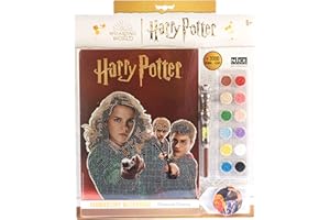 DIAMANTINY Harry Potter - Wizarding Foundation Magic Trio - Kit crea el mosaico, Actividad de arte de cristal, Diamond Painting, 1 cuadro A4