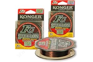 KONGER Match Fast Sinking Mono Fishing Line Fluorocarbon Coated Pike Perch Carp Feeder Metchod Spool 150m