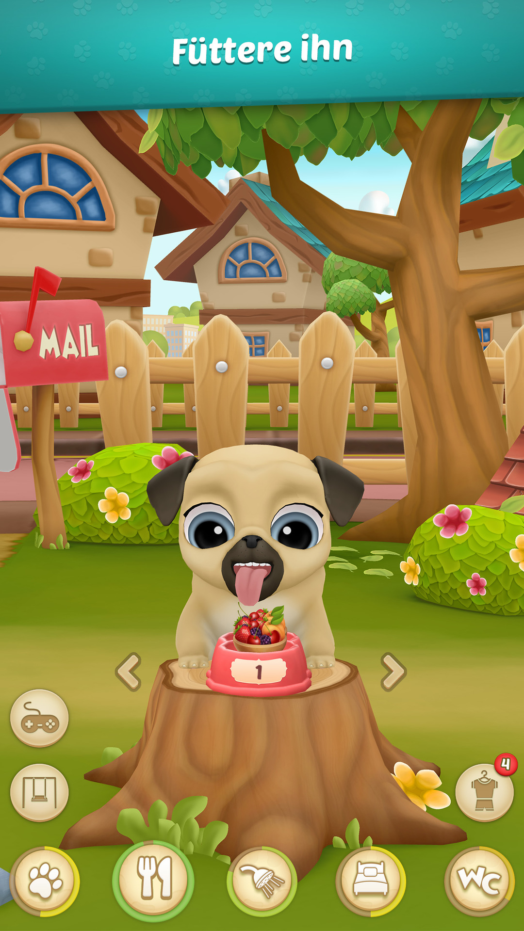 Virtuelles Haustier Spiele Louie der Mops Amazon.de Apps & Spiele