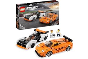 LEGO 76918 Speed Champions McLaren Solus GT et McLaren F1 LM, Jouet de Contruction Voiture de Course, Kit de Maquette Hypercar, Set à Collectionner 2023