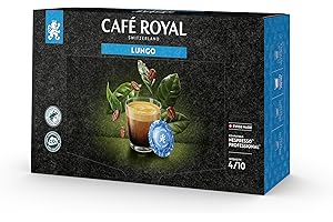 Café Royal Lungo 50 Capsules Nespresso pour Business Nespresso machine a café - Intensité 4/10 - Certifié UTZ