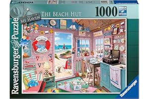 Ravensburger My Haven Age 12+ No.7 The Beach Hut 1000 Piece Jigsaw Puzzle for Adults & for Kids and Up