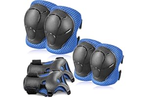 BOSONER Kids/Youth Knee Pad Elbow Pads Guards Protective Gear Set for Roller Skates Cycling BMX Bike Skateboard Inline Skatings Scooter Riding Sports