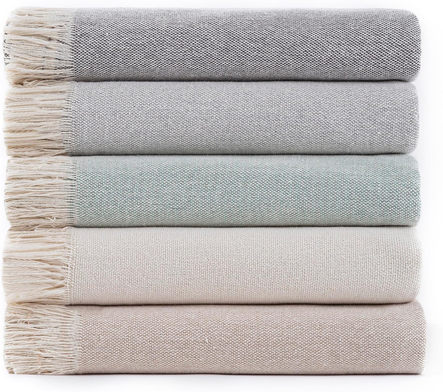 Todocama - Colcha Multiusos Sofa, Manta Foulard, Plaid para Cama, Cubresofa Cubrecama, Jarapas, Fabricado en España, Lisa. (230x260cm, Beige Arena)