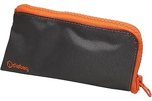 ‎DIABAG Diabag Diabetikertasche Sunny Diabetes Insulin Glukose Blutzucker Zubehör, 19x10x5,5 cm, Nylon Anthrazit/RV Orange, 230-2