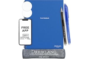 DREIKLANG - BE SMART Dreiklang be smart® Taccuino digitale riutilizzabile (Blu oceano, A 4)