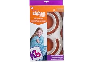 Authentic Knitting Board Afghan Loom, Original Version, 11" X 19" X 2"