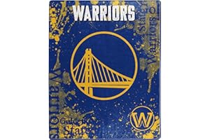 Northwest NBA Golden State Warriors - Manta Raschel Unisex para Adultos, 50 x 60 Pulgadas, desplegable