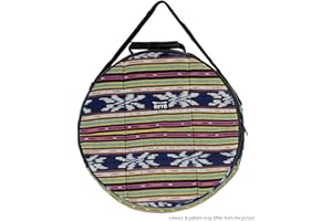 TERRÉ Shamandrum Tasche aus Ikat Ø 40 cm Schamanentrommel Rund Ritual Drum Trageriemen