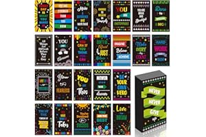 VANTASII 50 szt. magnesów motywacyjnych, 25 wzorów inspirujących magnesów, pozytywne magnesy afirmacyjne, naklejki dla dzieci, dorosłych, na lodówkę (5 cm x 8,9 cm)