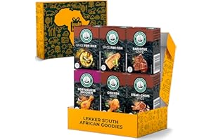 TREATS FROM HOME Seasoning Spice Set 6 Piece Variety Roberstons Collection from South Africa, BBQ Rubs, Marinades, Seasonings, and Spices for Meat, Chicken, Fish, and More - Gift for Dad, Men, and Grilling Enthusiasts