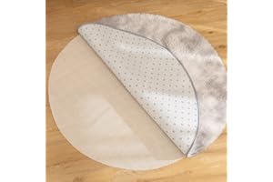 MARICATO Teppich Antirutschunterlage 110 cm Rund, Antirutschmatte für Teppich, Zuschneidbar Rutschfeste Unterlage, Anti-Rutsch Teppichunterlage für Schubladen Regale Tablett, Haushalt Büro & Wohnmobil