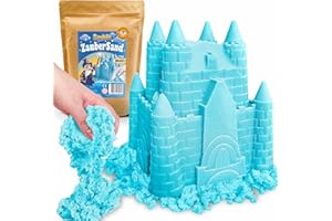 Sandolin Kinetischer Sand - Zaubersand mit natürlichem Bienenwachs, 1kg (Blau)