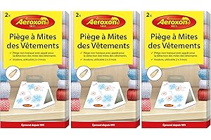 Aeroxon Piège à Mites des Vêtements 6 pièges