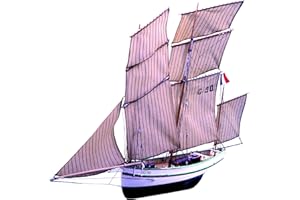 SOCLAINE- n&eacuteant Maquette Bateau Bois à Monter, BG1050, Au Choix, LG 650 mm-LG 100 mm-H 570 mm