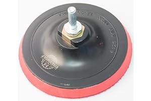 LEPIK Schleifteller mit Klett M14 125mm inkl. Spanndorn für Bohrmaschine/Winkelschleifer