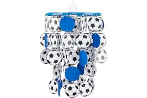 MiniSun | Blue Football Ceiling Light Shade | Children's Lighting, Home Décor & Improvement Essential | 230mm Shade Width