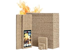 KOTARBAU® Rozpałka do Pieca - Podpałka do Grilla Kominka - Kostki - Zestaw 1200 SZT