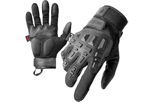 Zune Lotoo Guantes Moto Verano, Guantes Tácticos Militar Táctil para Hombre y Mujer, Guantes Airsoft de Combate Negros con Acolchado Transpirable XRD para Carreras Airsoft Paintball Motocross