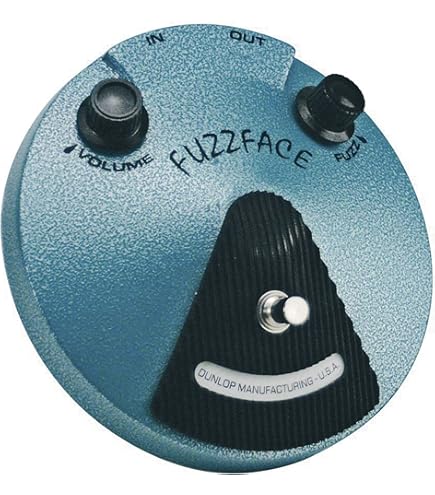 Jim Dunlop JHF2 Fuzz Face Distortion Pedal, czerwony