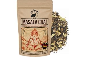 ‎NANANATURA NanaNatura's MASALA CHAI TEE 100g | perfekt für Chaitee, Chai-Latte mit Milch oder Iced Chai | 100% natürlich | köstlicher Schwarztee mit aromatischen indischen Gewürzen | wärmend & energetisierend