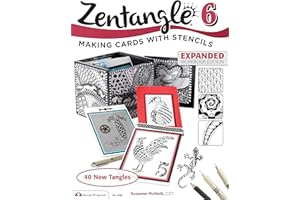 Zentangle 6, Expanded Workbook Edition: Making Cards with Stencils: 5488