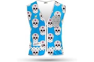 REEFLEXX Damen-Fahrradweste - Stylische Warnweste mit auffälligen Farben/Mustern und starken Reflektoren - Erhöhte Sichtbarkeit im Straßenverkehr.