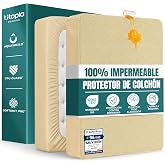 Utopia Bedding Mattress Protector 160 x 200 x 30 cm, Waterproof, Oeko-Tex Certified Mattress Cover, Breathable Mattress Cover