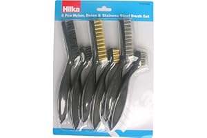 Hilka 67607906-7/9 pulgadas sistema de cepillo de alambre (6 piezas)