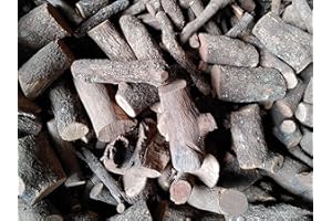 TRIMATT Leña de encina 29kg - para Barbacoa, Estufa, Chimenea, Cassette - Troncos Mezclados Grosor Medio 4-9cm y Grosor Ancho 10-25cm - Seca y Perfectamente Cortada en Troncos 30-40 cm de Largo