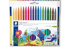 STAEDTLER 326 C20 - Rotulador de fibra (20 unidades), colores surtidos