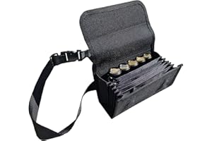 CLAIRE-FONCET Nuevo Modelo, el Rolls de Las Carteras de Camarero en Lona Impermeable, 1 Bolsillo con Cremallera y 4 Compartimentos Interiores Forrados, con dispensador de 5 Monedas, Cierre de Imán