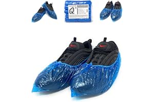 AQASKIN - Copriscarpe [200 pz ]Monouso PE 3gr. - Alta Resistenza agli Strappi - Elastico Rinforzato - DPI Dispositivi di Protezione Individuale - Pulizia per la Casa (Quantità 200pz)