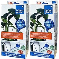 Feelino 4 Stück 9cm Grosse Glas-Bewässerungskugeln Happy Globe zur automatischen Bewässerung für ca. 14 Tage…