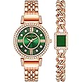 Anne Klein Women's Premium Crystal Accented Watch and Bracelet Set, AK/2928