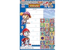 Paper Projects Paw Patrol récompense Pat' Patrouille Rescue Knights-Comprend 56 Autocollants étincelants-Tableau A3 Facile à Nettoyer, 01.70.30.046, Bleu, 29.7cm x 42cm