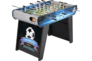 Leomark Piłkarzyki Champions Sport – drewniany stół do gry z akcesoriami dla dzieci do domu, szkoły, sali gier Wysokość: 82 cm