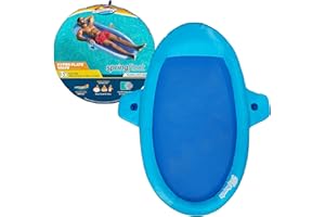 SwimWays Spring Float SunCatcher Inflatable Pool Lounger with Hyper-Flate Valve