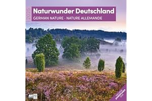 Naturwunder Deutschland 2025, Wandkalender / Broschürenkalender im Hochformat (aufgeklappt 30x60 cm) - Art12 - Kalender mit Monatskalendarium zum Eintragen