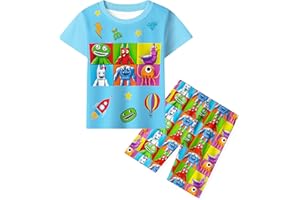Pitevotur Kids Pyjamas Cartoon Boys Pjs Set Sleepwear Nightwear 2-10 Years