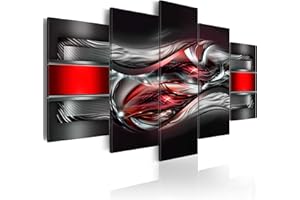 B&D XXL murando - Tableau Décoration Abstrait 200x100 cm 5 Parties - Impression sur Toile Cadre en Bois Salon Chambre Déco Murale Tableaux Maison Bureau Cuisine - Abstrait a-A-0089-b-p