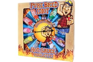 ASS KICKIN' Jeu de roulette de sauce piquante pure race Idiot (12 x 22 ml)