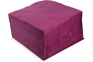 MORIGAMI Tovagliolo 40x40, 2 strati, piega 1/4, 100 tovaglioli, 2 strati lisci con mantovana, prugna (SER42207614)